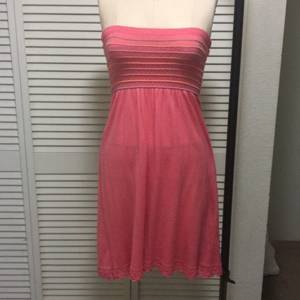 Bebe Smocked Bust Mini Dress